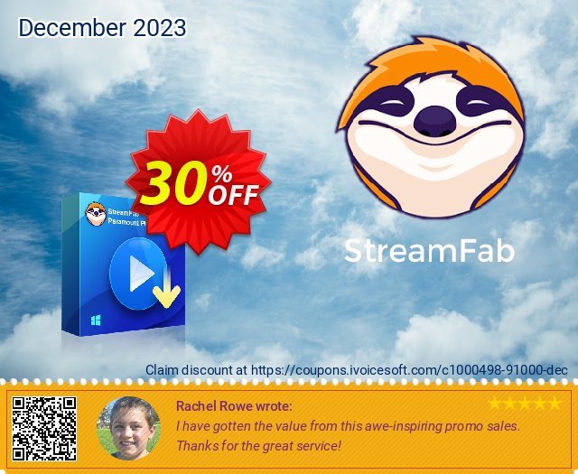 StreamFab Paramount Plus Downloader (1 Month) discount 30% OFF, 2024 World Heritage Day promotions. 31% OFF StreamFab FANZA Downloader for MAC, verified