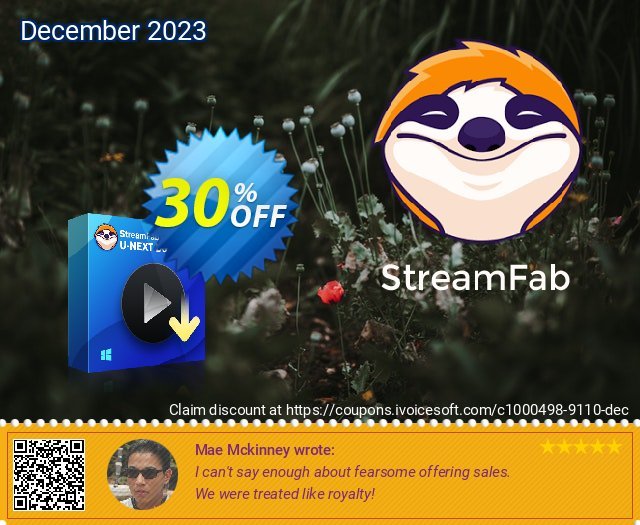 StreamFab U-NEXT Downloader Lifetime discount 30% OFF, 2023 World Heritage Day offering deals. 30% OFF StreamFab U-NEXT Downloader Lifetime, verified