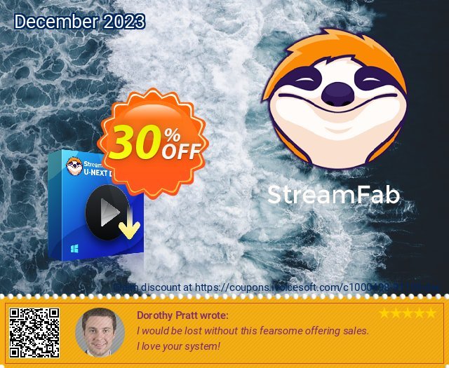 StreamFab U-NEXT Downloader (1 Year License) discount 30% OFF, 2024 Mother's Day offering sales. 30% OFF StreamFab U-NEXT Downloader (1 Year License), verified