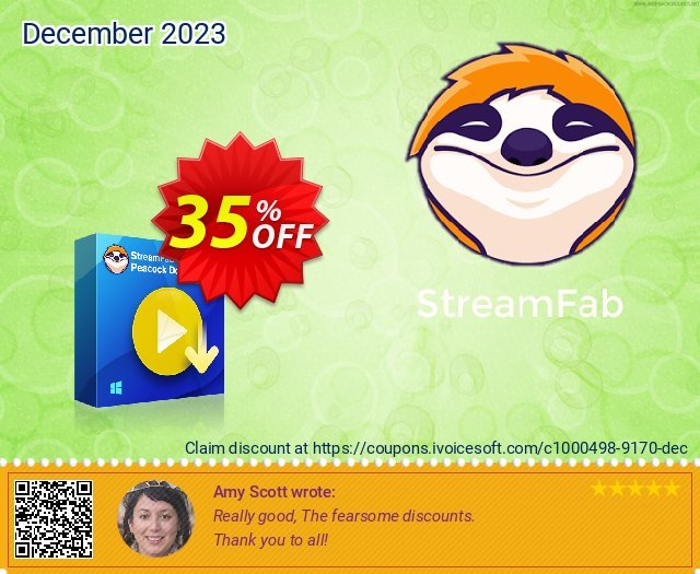 StreamFab Peacock Downloader Lifetime discount 35% OFF, 2024 World Heritage Day offering sales. 31% OFF StreamFab FANZA Downloader for MAC, verified