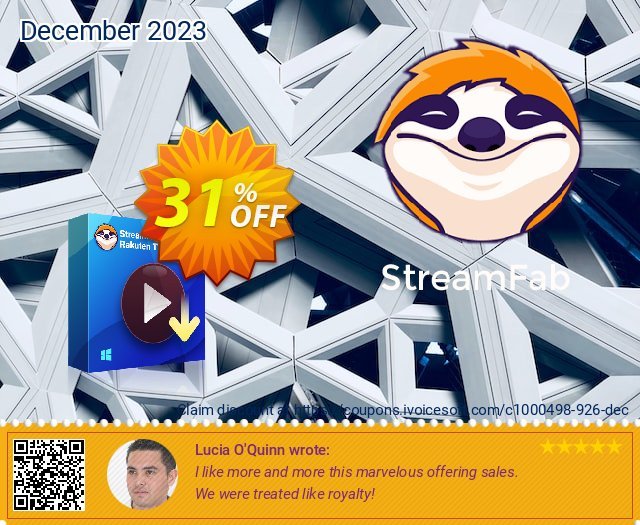 StreamFab Rakuten Downloader PRO unglaublich Promotionsangebot Bildschirmfoto