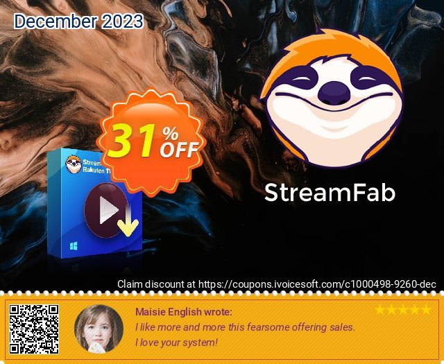 StreamFab Rakuten Downloader PRO Lifetime atemberaubend Promotionsangebot Bildschirmfoto