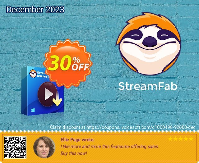 StreamFab Rakuten Downloader PRO (1 Year) discount 30% OFF, 2024 Mother's Day offering discount. 30% OFF StreamFab Rakuten Downloader PRO (1 Year), verified