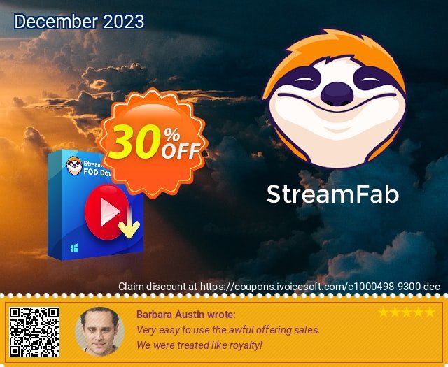 StreamFab FOD Downloader Lifetime 令人惊奇的 产品销售 软件截图