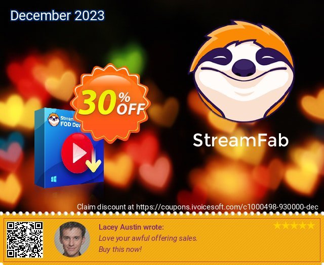 StreamFab FOD Downloader (1 Year) 驚き クーポン スクリーンショット
