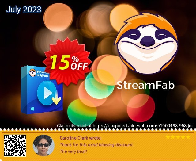 StreamFab OnlyFans Downloader 令人难以置信的 产品销售 软件截图