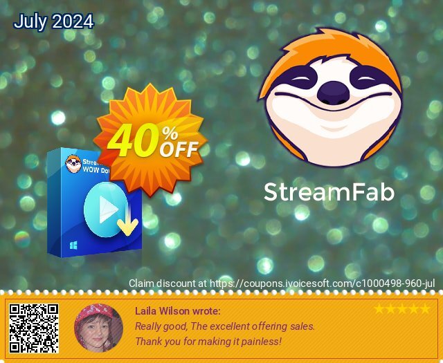 StreamFab WOW Downloader menakjubkan kode voucher Screenshot