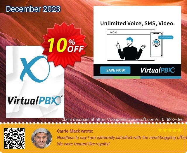VirtualPBX Advanced (Unlimited Minutes) discount 10% OFF, 2024 Easter Day offering deals. 10% OFF VirtualPBX Advanced (Unlimited Minutes), verified