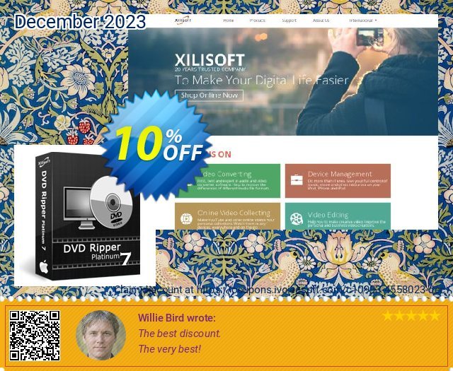 Xilisoft DVD Ripper Platinum for Mac toll Verkaufsförderung Bildschirmfoto