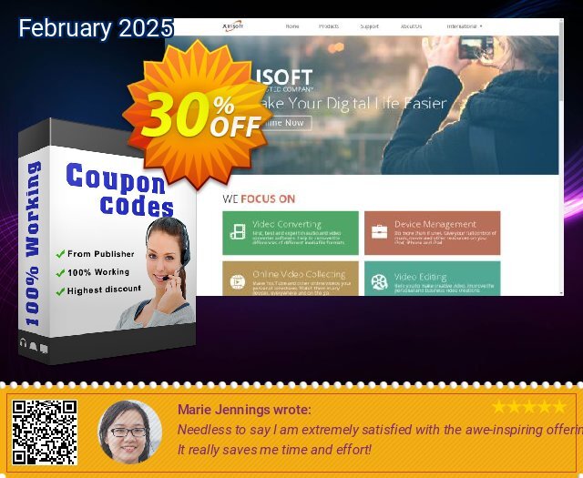 Xilisoft Video Editor tersendiri voucher promo Screenshot