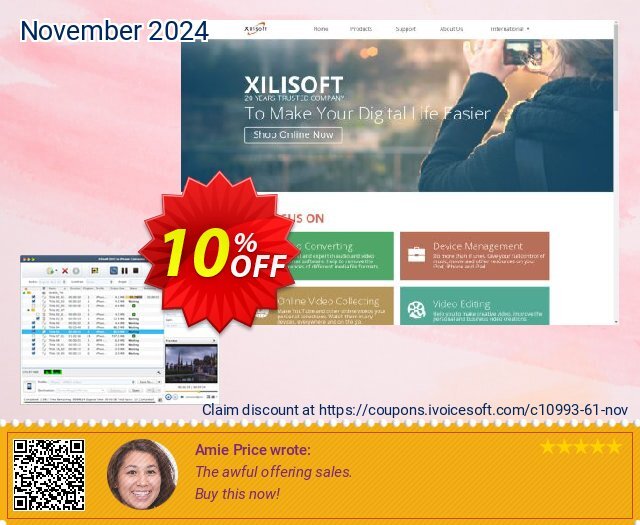 Xilisoft DVD to iPhone Converter for Mac 令人吃惊的 产品销售 软件截图