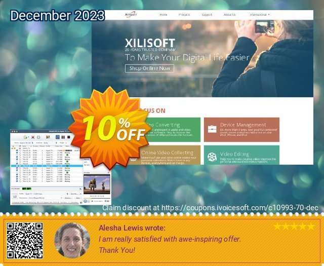 Xilisoft DVD to Apple TV Converter for Mac menakuntukan promo Screenshot