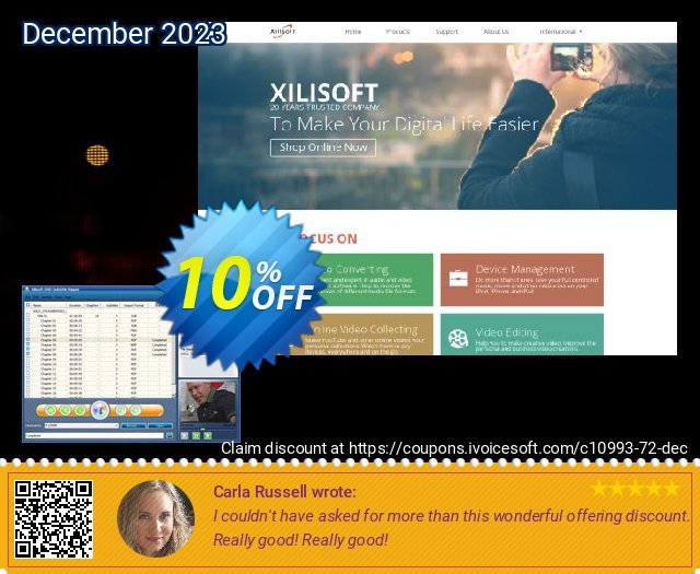 Xilisoft DVD Subtitle Ripper klasse Promotionsangebot Bildschirmfoto