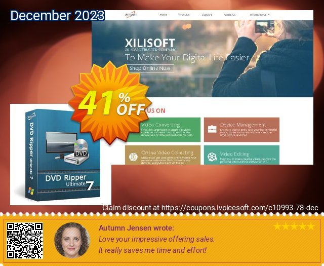 Xilisoft DVD Ripper Ultimate terpisah dr yg lain kode voucher Screenshot