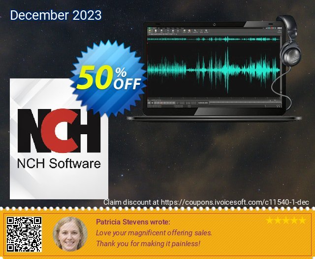 WavePad Audio Editing Software discount 50% OFF, 2022 Mother Day discounts. NCH coupon discount 11540