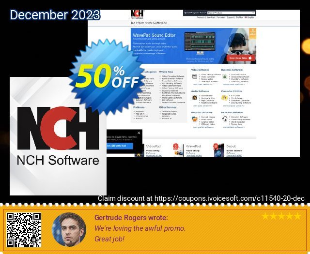 Prism Video Converter discount 50% OFF, 2022 Christmas promo. NCH coupon discount 11540