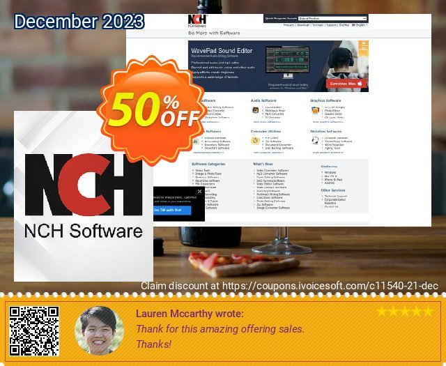 BroadCam Video Streaming Software discount 50% OFF, 2022 Xmas offering sales. NCH coupon discount 11540