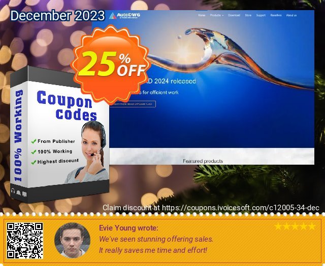 DWGSee DWGViewer discount 25% OFF, 2024 Mother Day discount. 25% AutoDWG (12005)