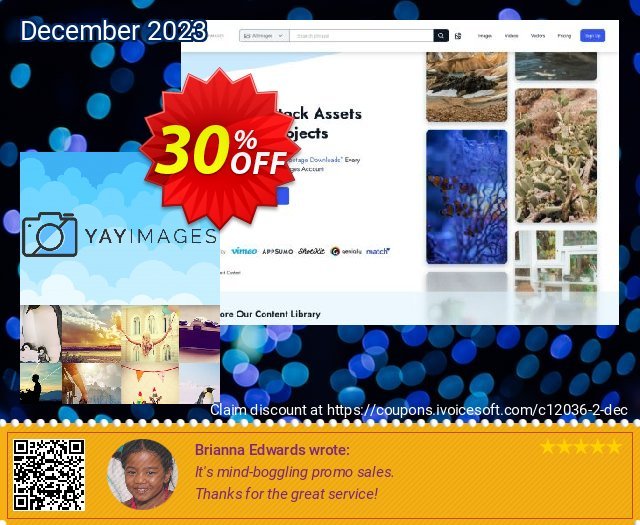 Yay Images Unlimited plan Quarterly discount 30% OFF, 2024 Easter Day promotions. 30% OFF Yay Images Unlimited plan Quarterly, verified