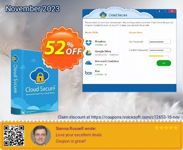 Cloud Secure discount 52% OFF, 2022 Mother Day offering sales. IVoiceSoft coupon