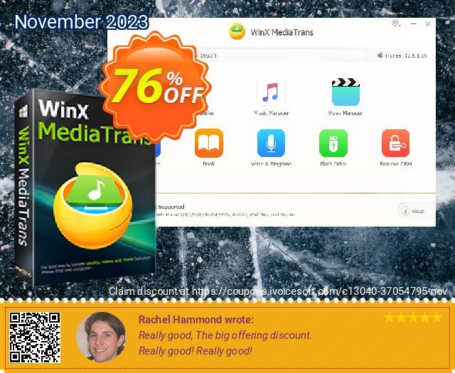 WinX MediaTrans PREMIUM (1 year License) wundervoll Nachlass Bildschirmfoto
