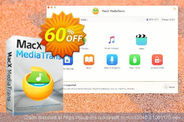 MacX MediaTrans STANDARD 3-month License Exzellent Promotionsangebot Bildschirmfoto