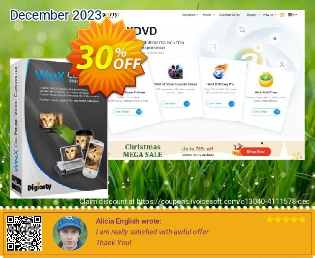 WinX Cell Phone Video Converter umwerfenden Preisnachlässe Bildschirmfoto