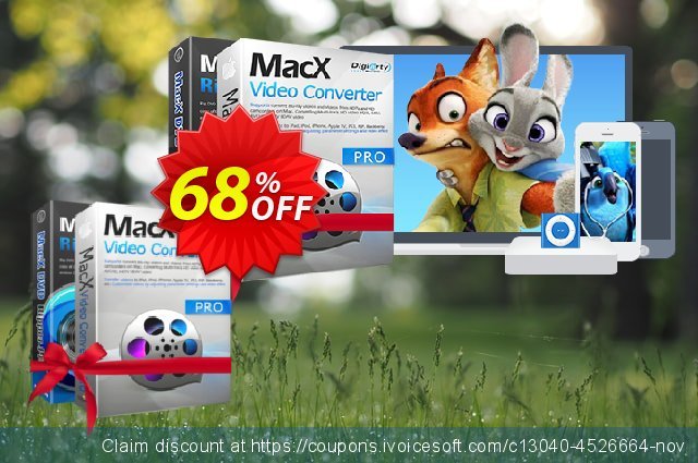 MacX DVD Ripper + Video Converter Pro Pack 口が開きっ放し クーポン スクリーンショット