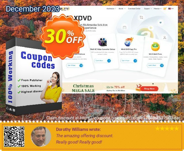 WinX DVD Ripper Platinum + WinX HD Video Converter Deluxe atemberaubend Ausverkauf Bildschirmfoto