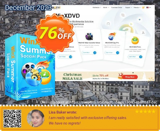 WinX Anniversary Special Pack for Mac teristimewa voucher promo Screenshot