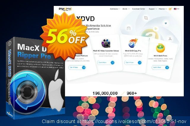 MacX DVD Ripper Pro Lifetime discount 64% OFF, 2022 Happy New Year offering sales. New Year Promo