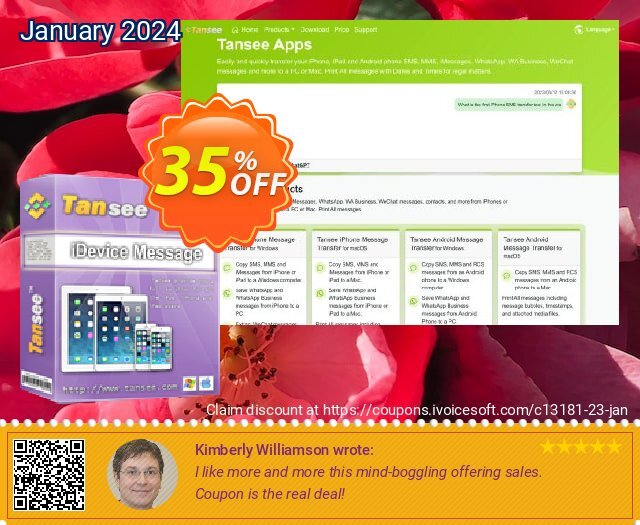 Tansee iOS Message&Contact Transfer - 1 year discount 35% OFF, 2022 Xmas Day promo. Tansee discount codes 13181