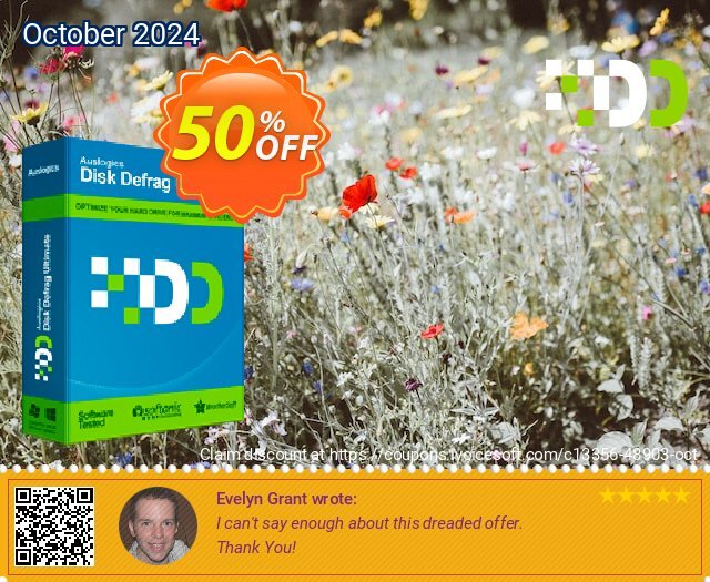 Auslogics Disk Defrag Ultimate discount 50% OFF, 2025 Earth Hour offering sales. 