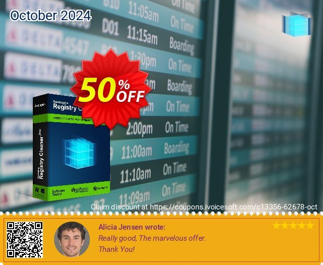 Auslogics Registry Cleaner discount 50% OFF, 2025 Earth Hour offering sales. 