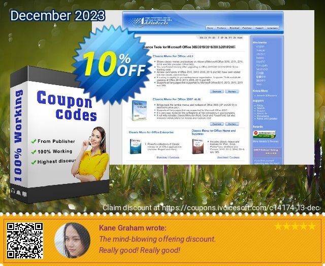 Classic Menu for Excel discount 10% OFF, 2024 April Fools' Day offering sales. Add-in tools coupon (14174)