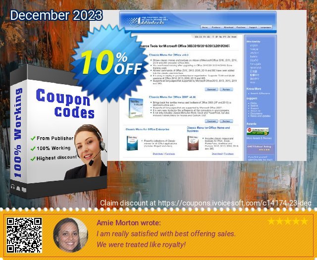 Classic Menu for Project discount 10% OFF, 2024 World Ovarian Cancer Day promo sales. Add-in tools coupon (14174)