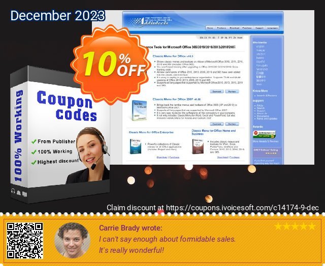 Classic Menu for Outlook 2007 menakuntukan penawaran Screenshot
