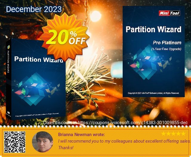 MiniTool Partition Wizard Pro Platinum discount 20% OFF, 2022 Women Day sales. 20% OFF MiniTool Partition Wizard Pro Platinum, verified