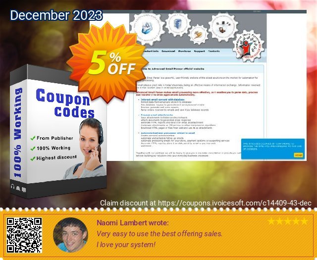 Advanced Email Parser 4 (US) - 1 Year super Außendienst-Promotions Bildschirmfoto