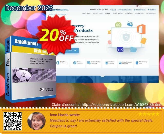 DataNumen Disk Image discount 20% OFF, 2024 Working Day offering sales. Education Coupon