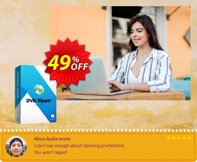 Aimersoft DVD Ripper tidak masuk akal voucher promo Screenshot