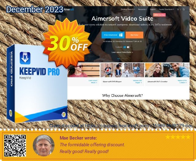 KeepVid Pro discount 30% OFF, 2024 Spring offering sales. KeepVid Pro hottest promotions code 2024