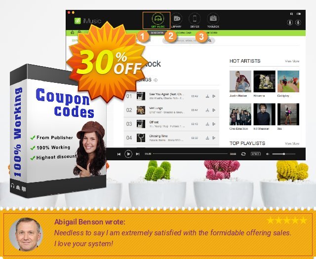 iSkysoft iMusic for Mac discount 30% OFF, 2024 April Fools' Day offering sales. iSkysoft discount (16339)