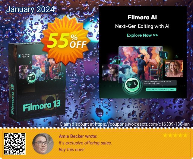 Filmora Video Editor for Mac 激动的 折扣码 软件截图
