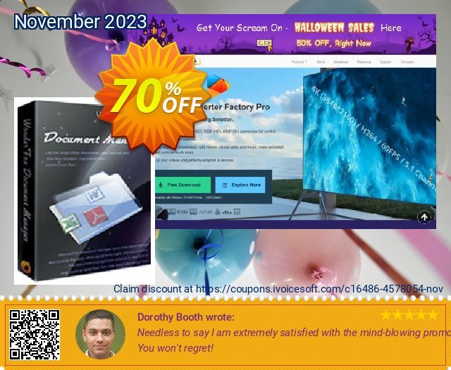 WonderFox Document Manager discount 70% OFF, 2022 National Radio Day offering sales. 50% OFF on Document Manager