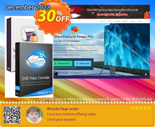 WonderFox DVD Ripper + WonderFox Video Watermark erstaunlich Preisnachlass Bildschirmfoto