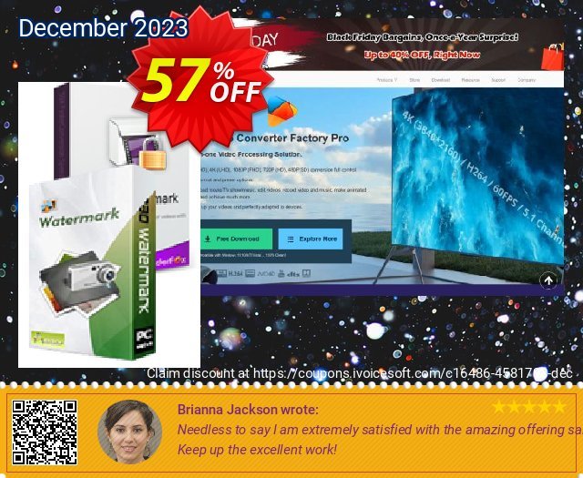 Get 57% OFF WonderFox Video Watermark + WonderFox Photo Watermark offering sales