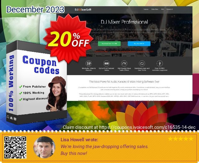 DJ Mixer Professional 3 for Windows discount 20% OFF, 2024 World Backup Day offer. DJMixerPro 20%OFF