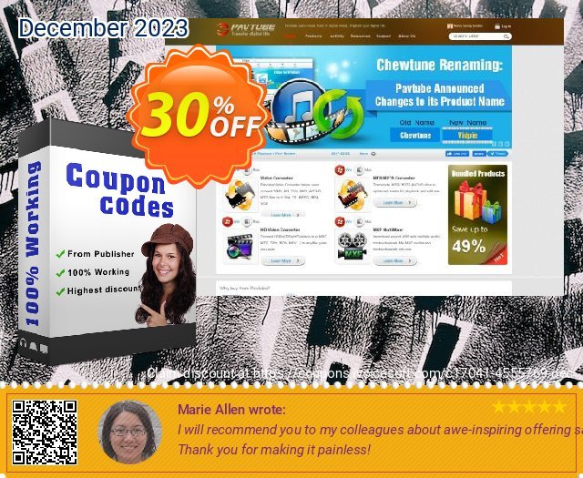 ChewTune + Video Converter Ultimate discount 30% OFF, 2023 Happy New Year offering sales. ChewTune + Video Converter Ultimate amazing discount code 2023