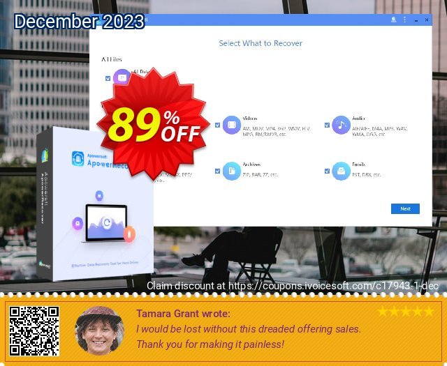 ApowerRecover khas penawaran sales Screenshot
